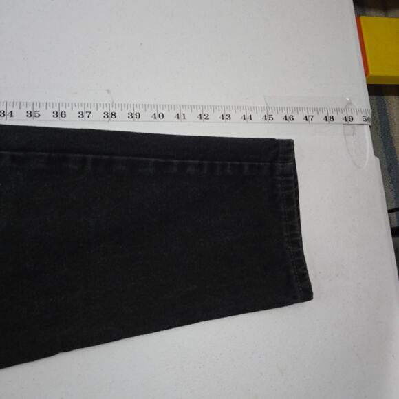 Vintage Levi's 550 relaxed‎ tapered 20 jeans USA black 90's womens 5713 - Picture 6 of 12